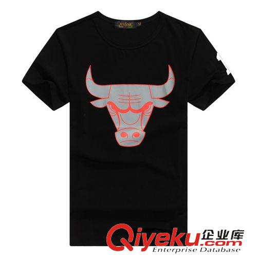 NBA球衣系列 公牛队罗斯短袖男夏装 弹力柔软莫代尔纯棉时尚印花T恤