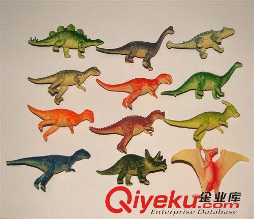 塑胶玩具 12款式 5-6CM PVC仿真小恐龙玩具