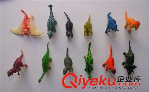 塑胶玩具 12款式 5-6CM PVC仿真小恐龙玩具
