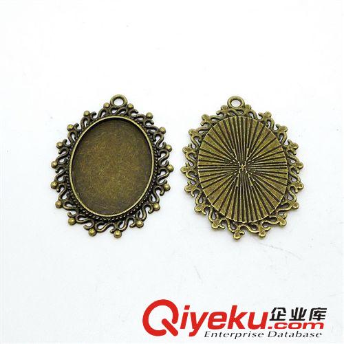 底托类配件 A7273底托 25个/包 4克 内径25x18mm 古青色合金饰品配件批发