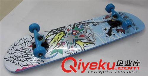滑板 活力板 双色彩印专业滑板 四轮滑板 双翘滑板成人 滑板加拿大枫木批发