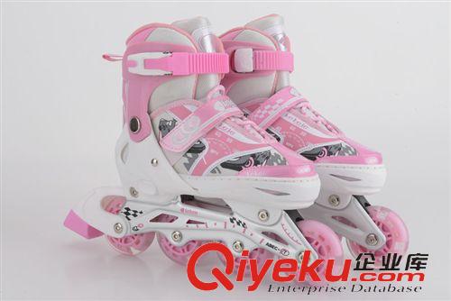 溜冰鞋 15年新款儿童/成人可调溜冰鞋 直排轮旱冰鞋 滑轮鞋套装 厂家直销