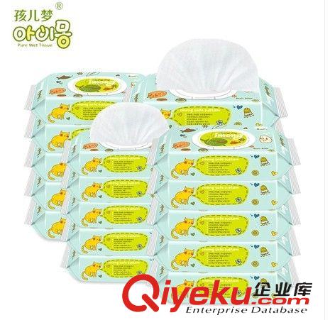 韩国进口湿巾 韩国进口湿巾 孩儿梦经济型80片/盖装 婴儿湿巾