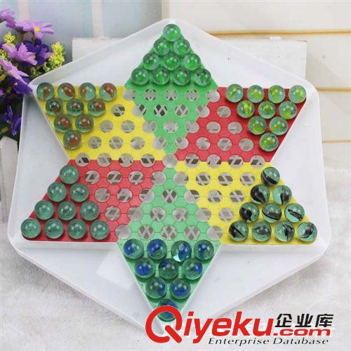 文体用品 跳棋 玻璃球跳棋 儿童益智玩具