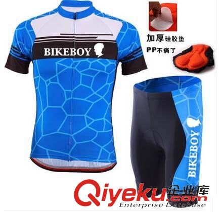 BIKEBOY品牌 BIKEBOY 夏季短袖自行车骑行服 骑行服套装 舒适硅胶透气新体验