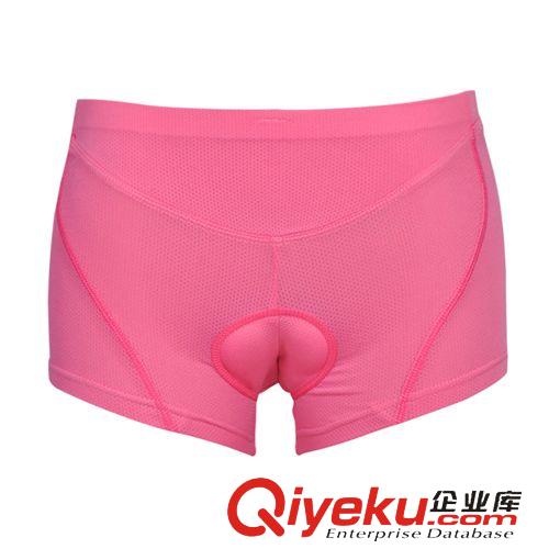 骑行装备 一件代发 女装粉红色户外自行车四角骑行专用内裤 ebay热销款女款