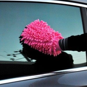 汽车用品 车品热卖 0313  防刮痕雪尼尔珊瑚虫双面洗车手套/擦车手套