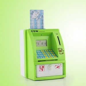 母婴用品 0447 ATM自动取款机存钱罐(混色)灵巧存钱箱，让孩子养成好习惯