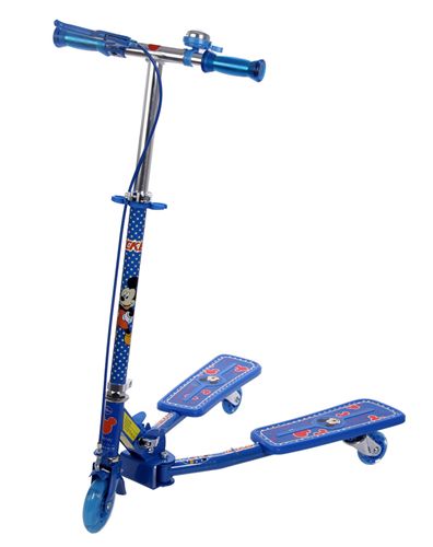 品牌导航 迪士尼zp滑板车儿童三轮蛙式车闪光滑板双脚踏板车可调节剪刀车