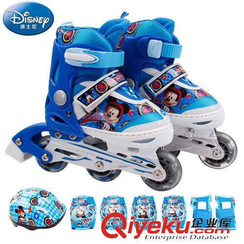 滑板/轮滑类 迪士尼米奇轮滑鞋公主旱冰鞋 儿童套装 儿童女溜冰鞋 zp