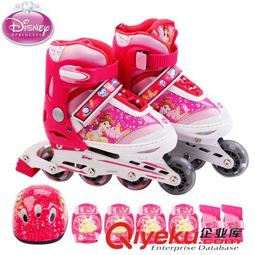 滑板/轮滑类 迪士尼米奇轮滑鞋公主旱冰鞋 儿童套装 儿童女溜冰鞋 zp