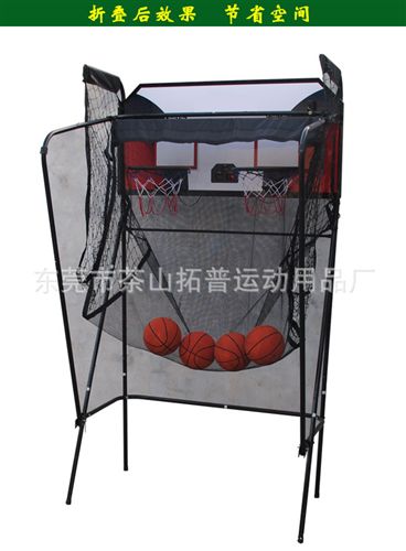 球架球网系列 室内休闲篮球架 儿童成人双人篮球架 电子计分比赛滑道篮球架
