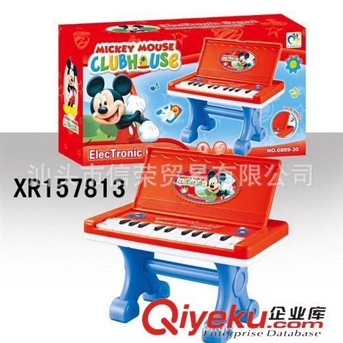 乐器系列 炫彩 儿童益智早教乐器玩具 迪士尼米奇电子琴 3D灯光音乐电子琴