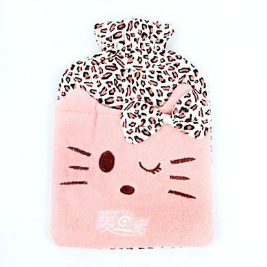 热销品 韩国卡通绒面充注水热水袋 冬季暖手宝 灌水保暖袋 PVC暖手袋