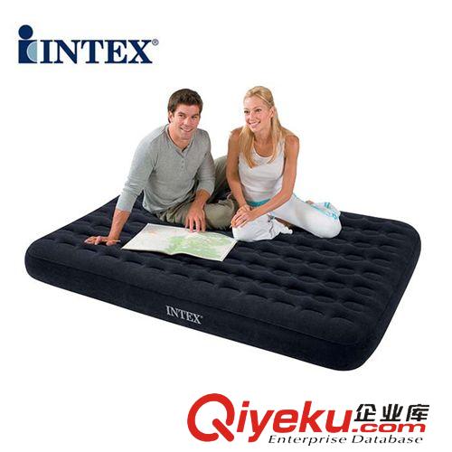 充气床垫 INTEX66725 豪华型双人加大充气床垫植绒气垫床蜂窝床五面植绒