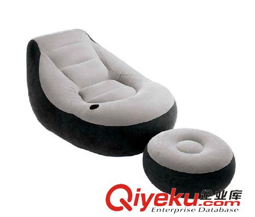充气床垫 zp美国 INTEX68564懒人植绒充气沙发套装 休闲沙发