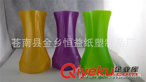 定制PE.PVC花瓶 精品推荐塑料折叠花瓶 pvc折叠花瓶 环保创意折叠花瓶