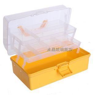 其他塑料制品 多功能透明工具箱家用五金工具箱美工箱收纳箱化妆箱药箱