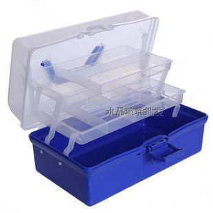 其他塑料制品 多功能透明工具箱家用五金工具箱美工箱收纳箱化妆箱药箱