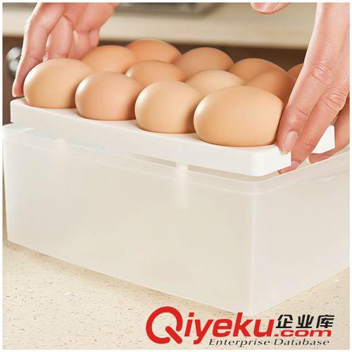 创意厨房 双层鸡蛋塑料保鲜盒 家用便携收纳盒 冰箱多用创意储存盒 厨房395