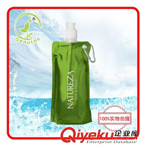 通用16OZ 运动折叠水袋折叠水壶水袋便携式折叠水袋环保折叠水袋直款