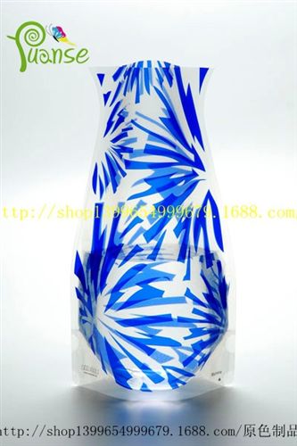花瓶袋 厂家直销pvc折叠花瓶塑料折叠花瓶创意折叠花瓶