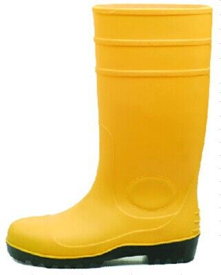 男款雨鞋 黄色耐酸碱钢包头特种劳保靴 安全雨靴 安全雨鞋 三防雨鞋