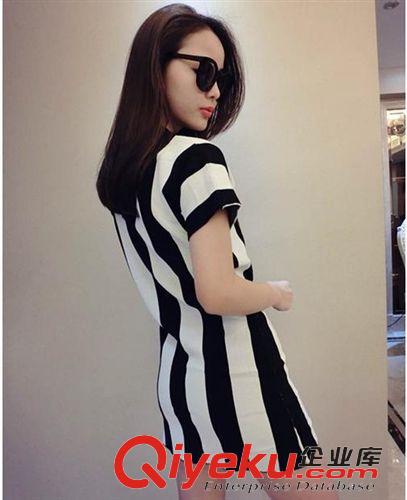 2015年3月春款 2015春夏新品女装韩版卡通米奇宽松短袖T恤连衣裙女式