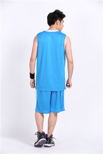 篮球服 2015-2016新款渐变色休闲运动篮球服套装660蓝色专业球服团购
