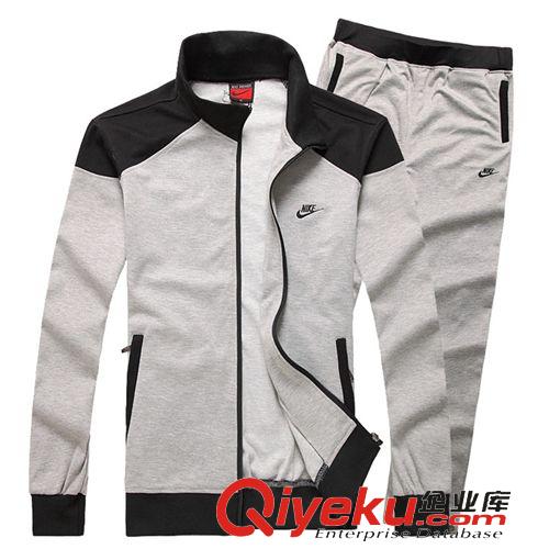 运动套装 厂家直销 新款优质男士拼色运动套装 长袖立领型男运动套装0606