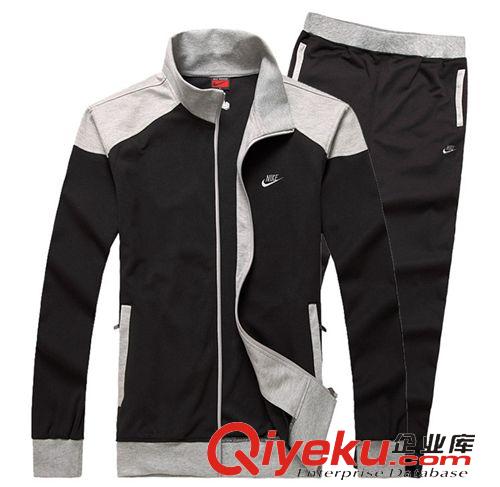 运动套装 厂家直销 新款优质男士拼色运动套装 长袖立领型男运动套装0606