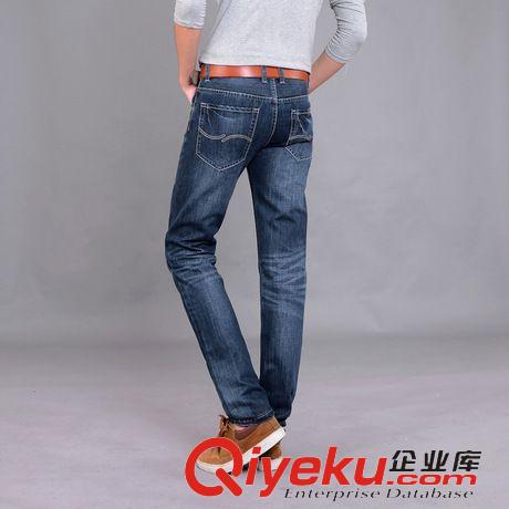男式裤子 2015春季新款韩版修身长裤 男式直筒牛仔裤