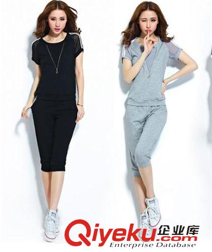 5月{zx1}款 新款韩版休闲套装女夏装修身显瘦运动服时尚短袖夏季学生运动套装