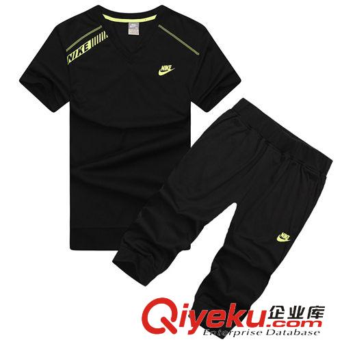 夏装套装 2015夏季品牌新款男士运动套装男式休闲套装短袖休闲跑步运动服