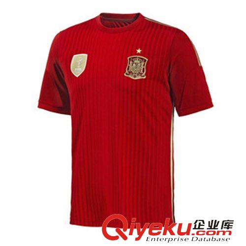 2014年世界杯足球服 限时大优惠西班牙国家队足球服批发 欧码 厂家直销 足球衣批发