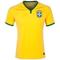 15-16年俱乐部 9.9元xscx2014世界杯巴西单件球衣欧码 巴西主场黄色单件球衣