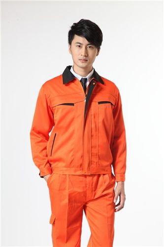 工作服 工程服套装桔红色、工厂厂服、厂服套装定做、厂家直销价