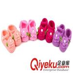 童鞋、宝宝鞋 新款手工编织宝宝童鞋订做 厂家直销男女婴儿钩针鞋