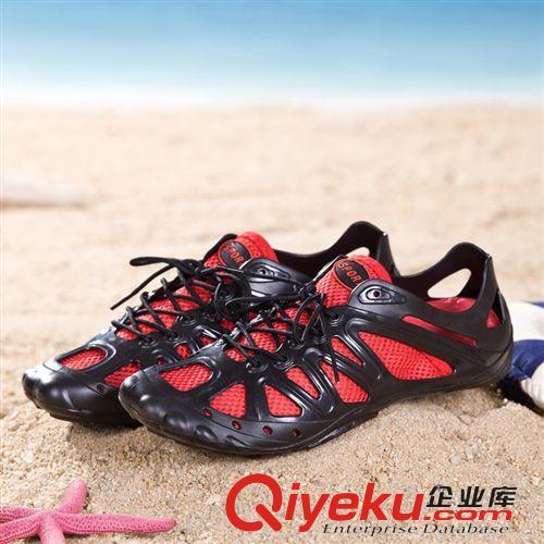 拖鞋 2015夏季包头凉鞋2种穿法洞洞鞋防滑镂空运动风沙滩鞋户外涉水鞋