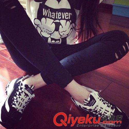 其它运动鞋 2015斯凯奇女鞋黑白款韩版内增高鞋跑步运动鞋情侣女熊猫跑步单鞋