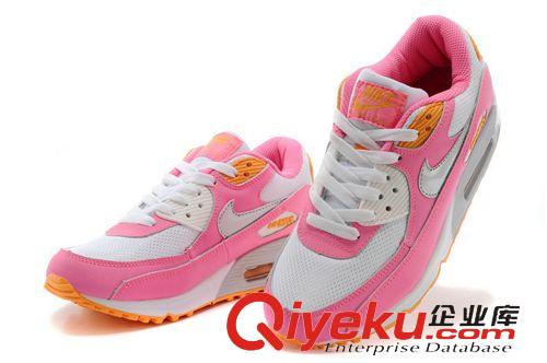 耐克max90 345017－120 粉红白橘黄 女跑步鞋