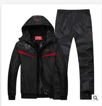冬季,运动装,男款 华强批发2015新款男士休闲加绒运动套装冬季保暖运动服套装 6621