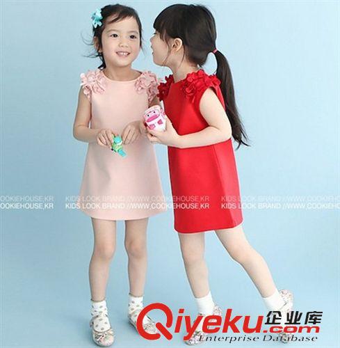 一件代发 2015韩版外贸童装批发 女童吊带背心公主裙 公主连衣裙 一件代发