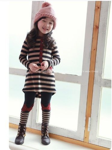 女童区 2015春新款韩版童装 女童全棉时尚蝴蝶结套装