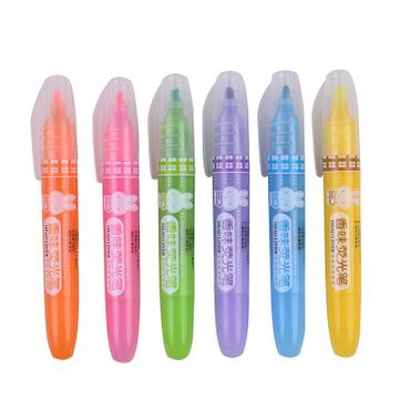 文具用品 晨光荧光笔 可爱米菲系列荧光笔 21003文具彩色香味荧光笔 6色