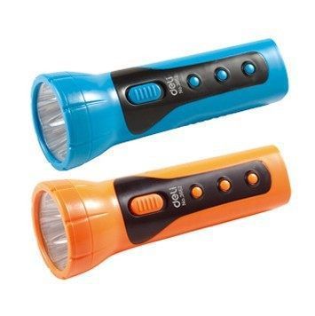 照明电筒 Deli/得力手电筒 LED手电筒 塑料外壳手电筒 普通家用手电筒 zp