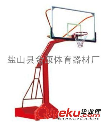 篮球架、球板、球框、球网 供应 移动凹箱篮球架 户外标准 移动单臂篮球架 平箱仿液压篮球架
