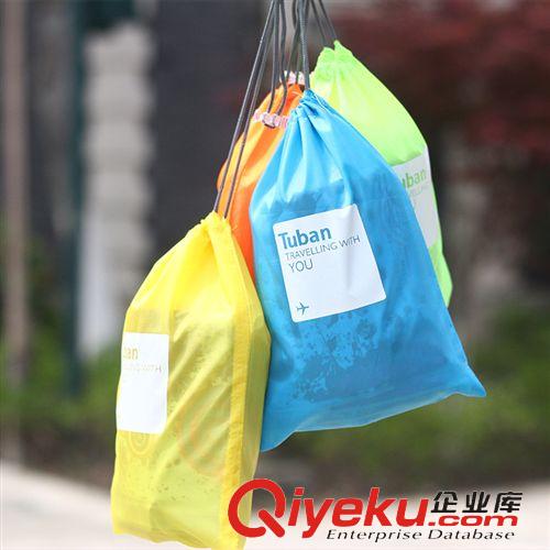 tuban商务旅行 可定制 韩版旅行防水抽绳束口收纳袋套装 创意彩色内衣杂物整理袋