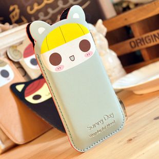 可爱包包 C19264 超萌可爱萝莉手机保护套 iphone苹果手机袋
