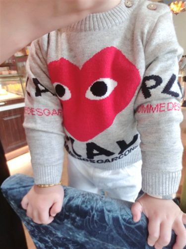 女宝贝专区 2015春季新款 韩版羊绒爱心针织套头毛衣 打底衫 童装一件代发